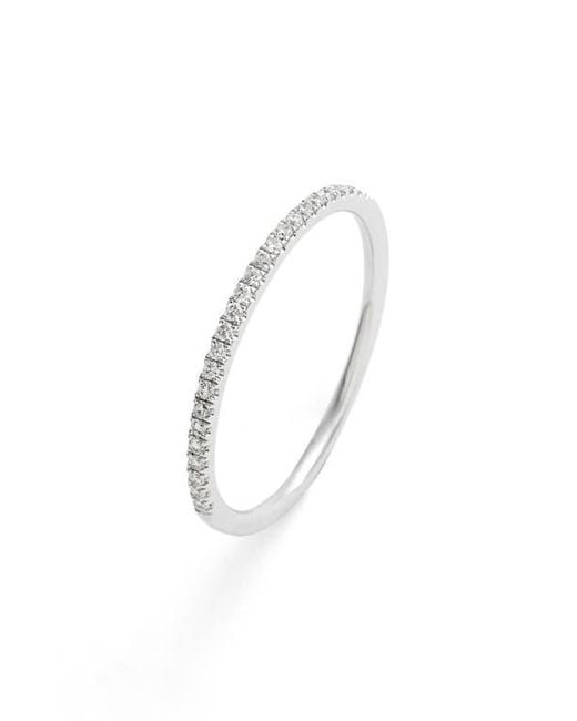 Bony Levy White 18K Diamond Stacking Ring