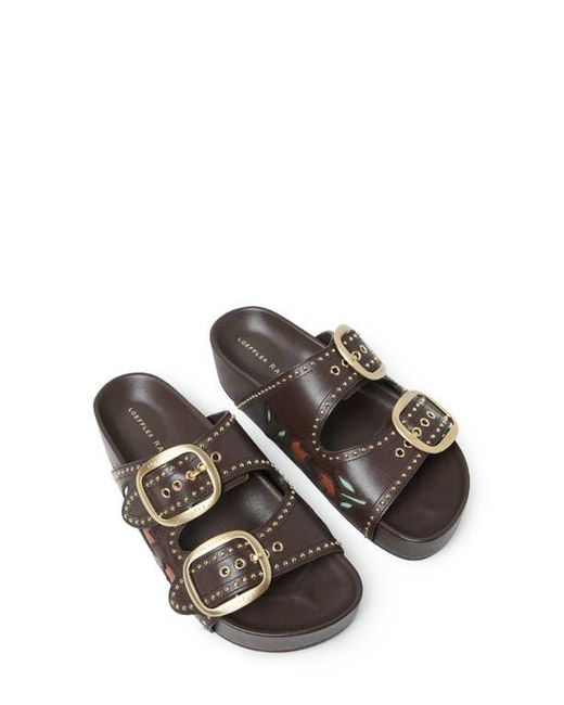 Loeffler Randall Brown Eve Studded Platform Sandal