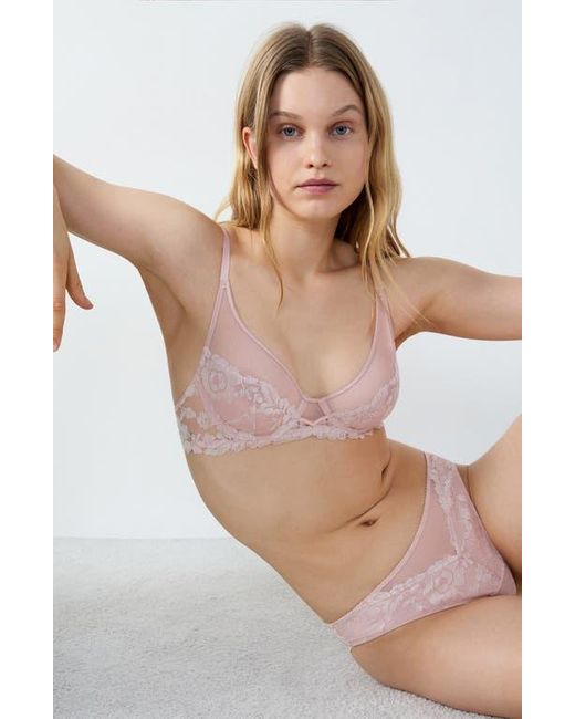 Etam Brown Danseuse Mesh Underwire Bra