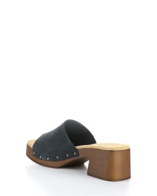 Bos. & Co. Gray Marly Platform Slide Sandal