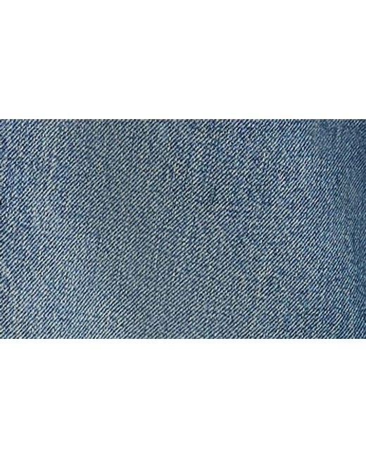 GOOD AMERICAN Blue Good Standard Frayed Denim Bermuda Shorts