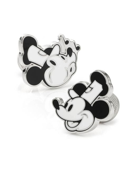 Cufflinks Inc. Metallic X Disney 'Steamboat Willie' Cuff Links for men