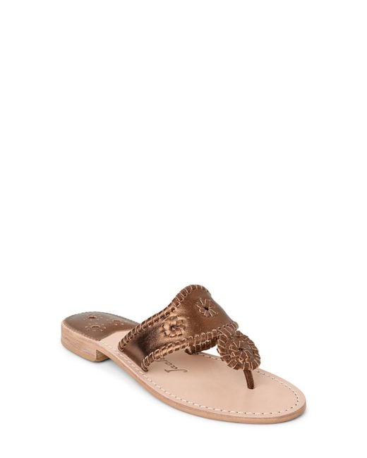 Jack Rogers Brown Jacks Flat Sandal