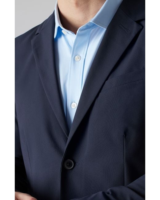 Rhone Blue Commuter Slim Fit Wrinkle Resistant Sport Coat for men