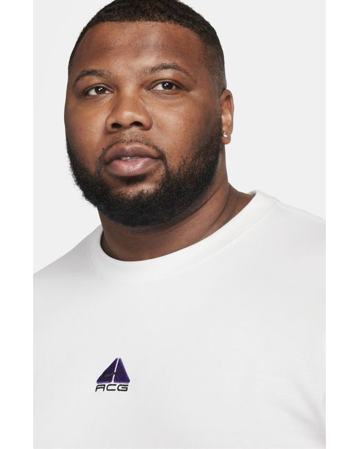 Nike White Dri-fit Acg Long Sleeve T-shirt for men