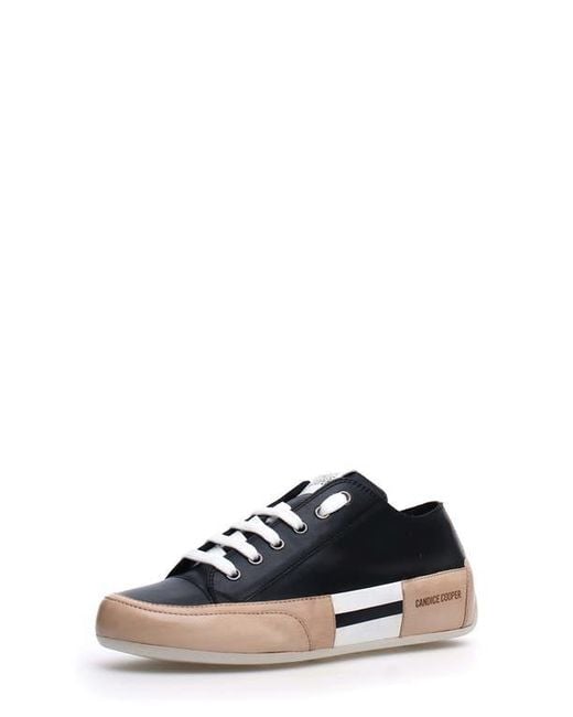 Candice Cooper Blue Rock Patch Metallic Sneaker