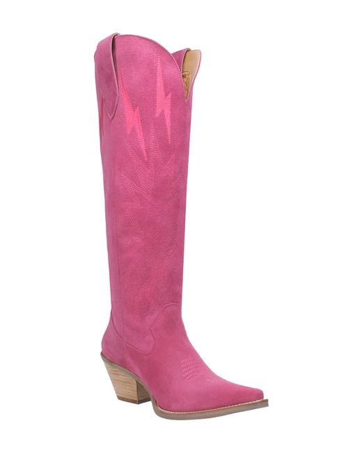 Dingo Pink Thunder Road Cowboy Boot