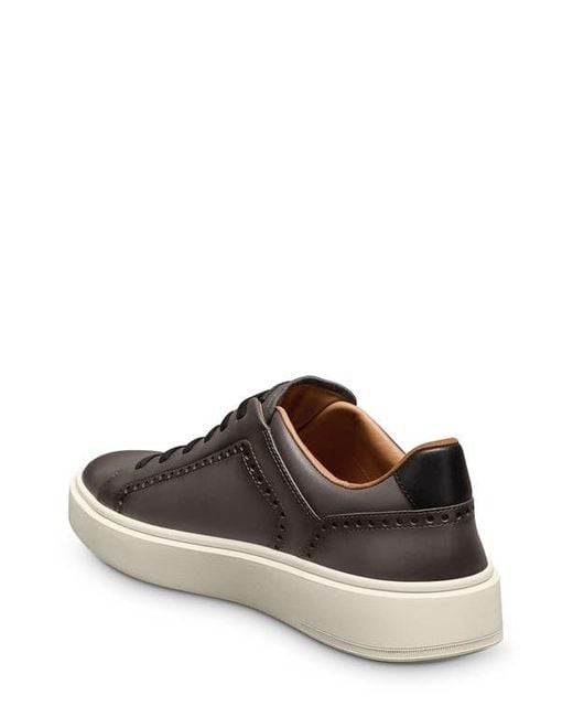 Allen Edmonds Brown Oliver Brogue Slip-On Sneaker for men