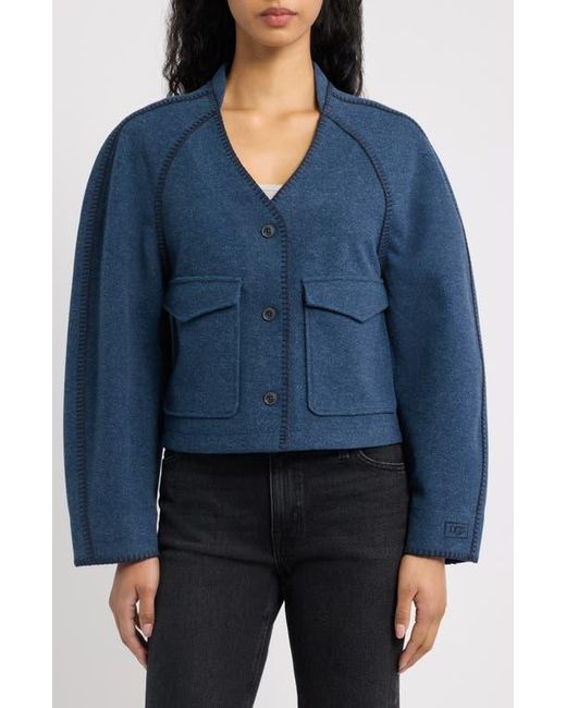 Ugg Blue Rina Button-Up Top