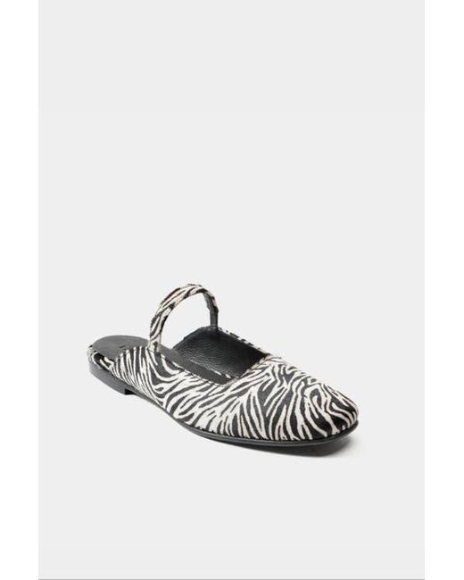 Dante White Leather Ballerinas Mara
