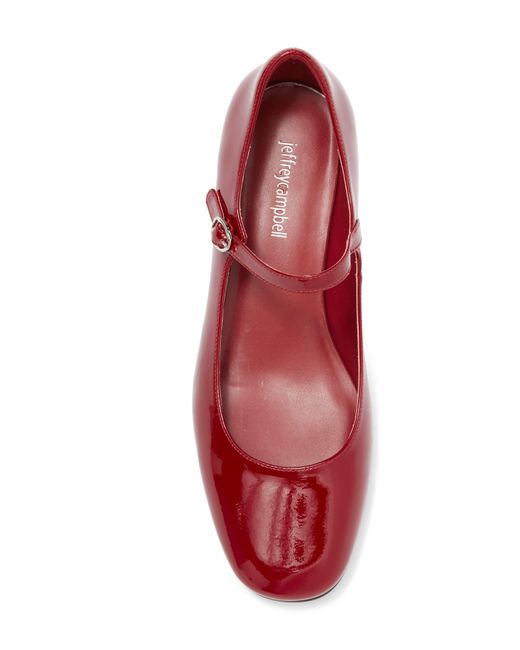 Jeffrey Campbell Red Top Tier Mary Jane Pump