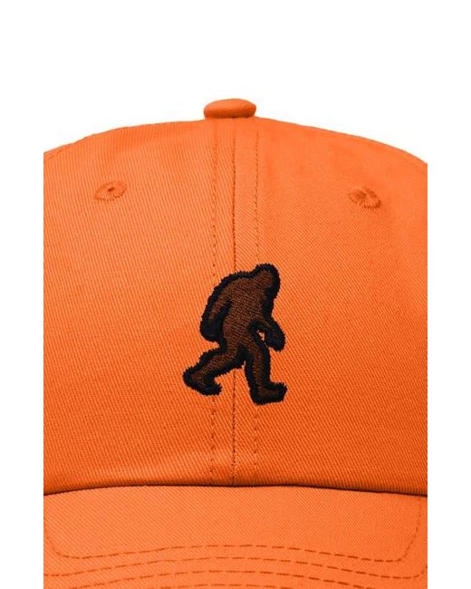 Alix Orange Sasquatch Embroidered Dad Hat for men