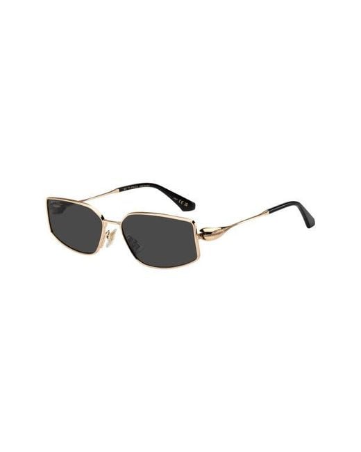 Etro Black 59Mm Rectangular Sunglasses