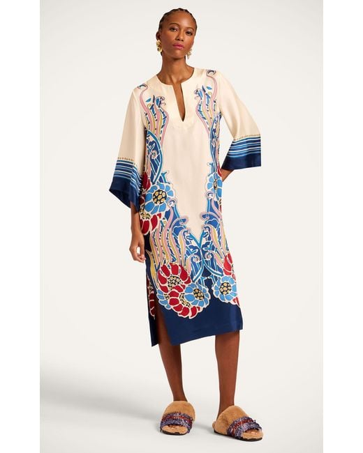 LaDoubleJ Blue The Kaftan Placée