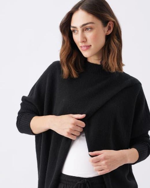 Ripe Maternity Black Hallie Cross Over Knit