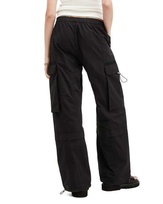 AllSaints Black Barbara Cargo Pants