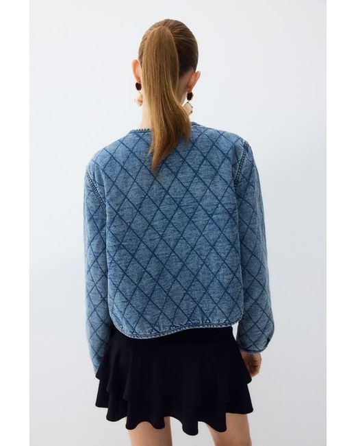 H&M Blue Reversible Denim Jacket