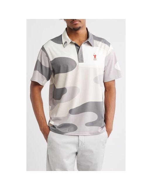 EASTSIDE GOLF Natural Snap Placket Performance Golf Polo for men