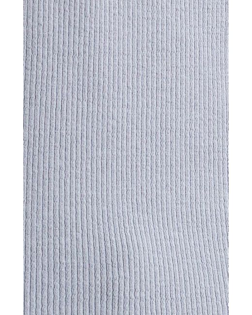 FRAME Blue The Mesh Trim Rib Henley