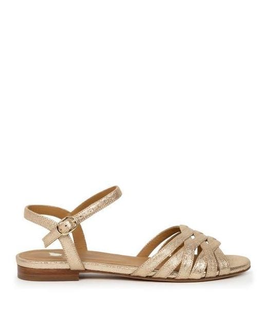 Bobbies Metallic Ellis Flat Sandals
