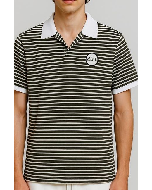 D.RT Black Stripe Polo for men