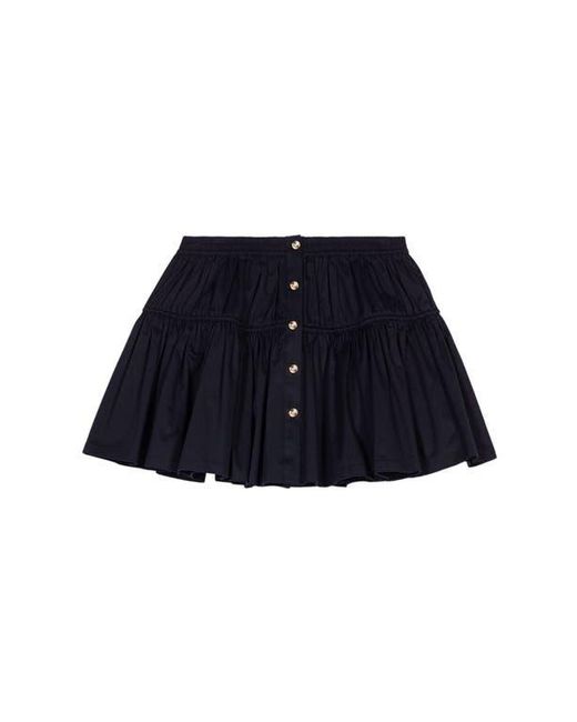 Maje Black Mini Elasticated Waist Skirt