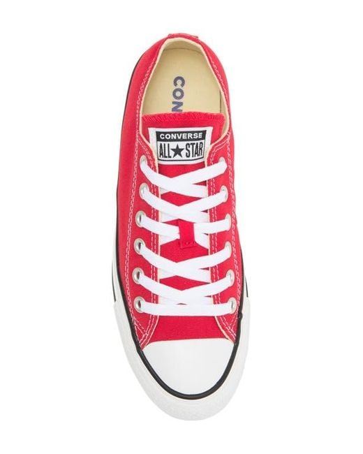 Converse Red Chuck Taylor All Star Low Top Sneaker