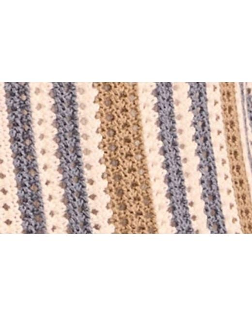 Lucky Brand Multicolor Stripe Button Through Sweater for men