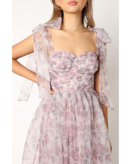 Petal & Pup Pink Floret Bow Strap Midi Sundress
