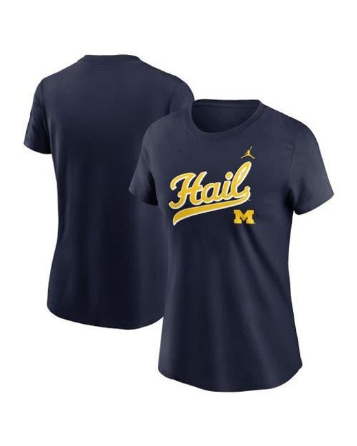 Nike Blue Michigan Wolverines Local Script T-Shirt