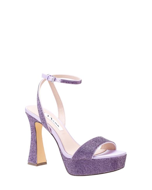 Nina Purple Angella Platform Sandal