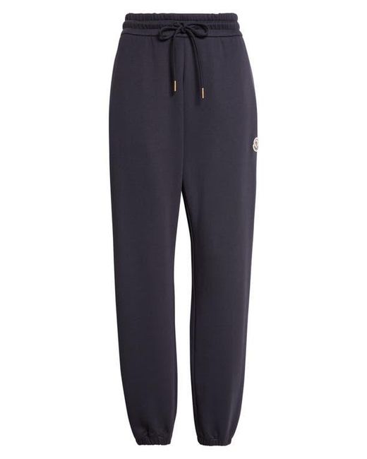 Moncler Blue Logo Patch Joggers