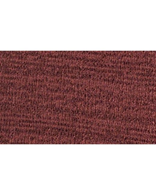 Mango Red Fitted Knit Shorts