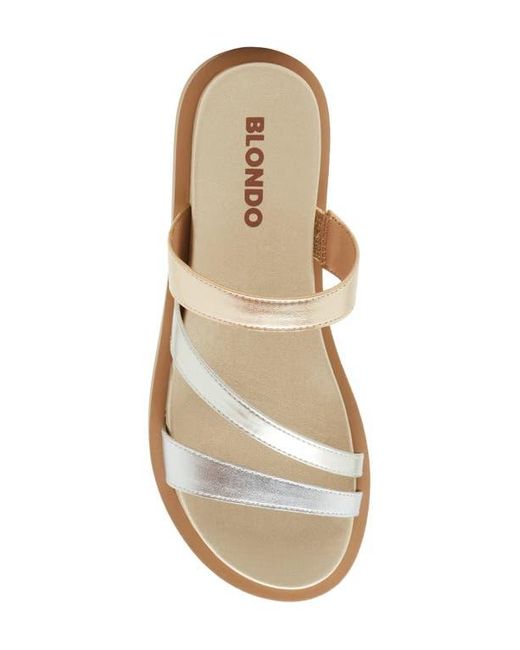 Blondo Natural Krystal Slide Sandal