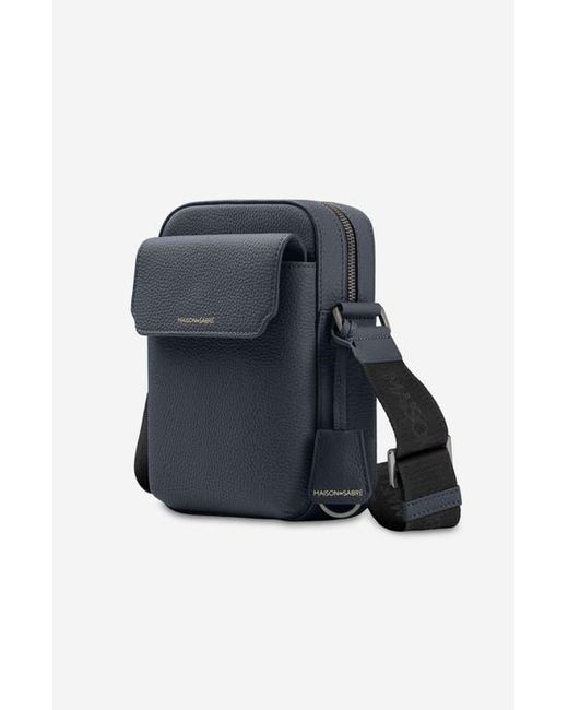Maison De Sabre Blue Small Leather Messenger Bag