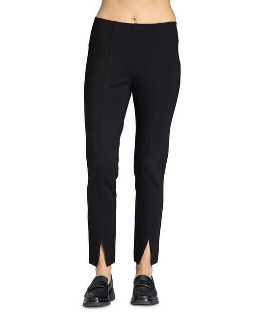 Apny Blue Split Hem Pull-On Crop Slim Pants