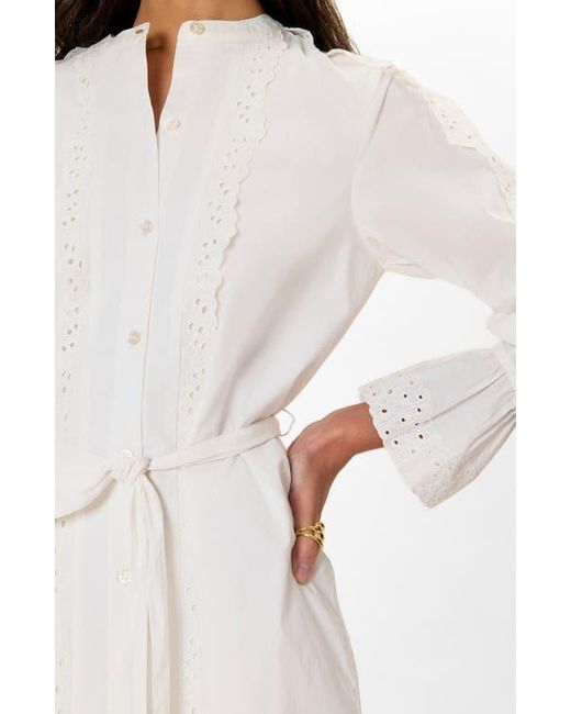 white short sleeve lace dress Six Stories Women's Lace Sleeve Cup Detail Mini Dress main image 0