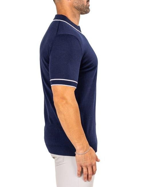 Maceoo Blue Marthy Polo for men