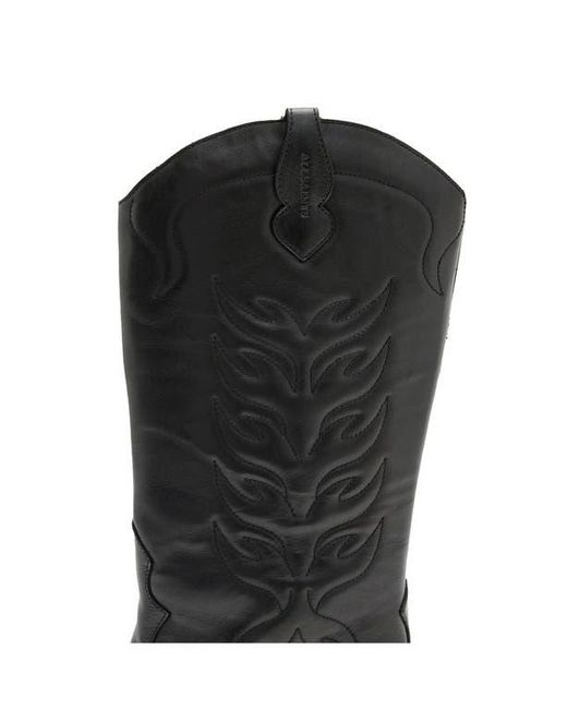 AllSaints Black Dolly Western Boot