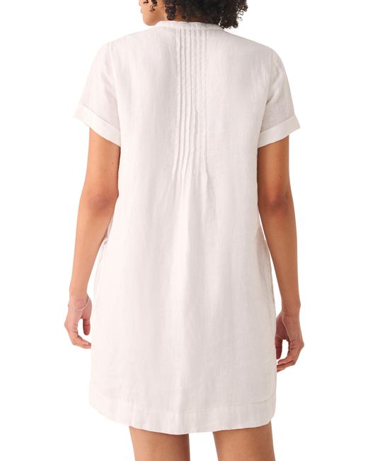 Faherty Brand White Gemina Linen Dress