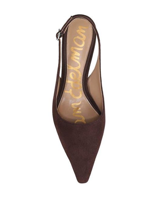 Sam Edelman Brown Bianka Slingback Pointed Toe Pump