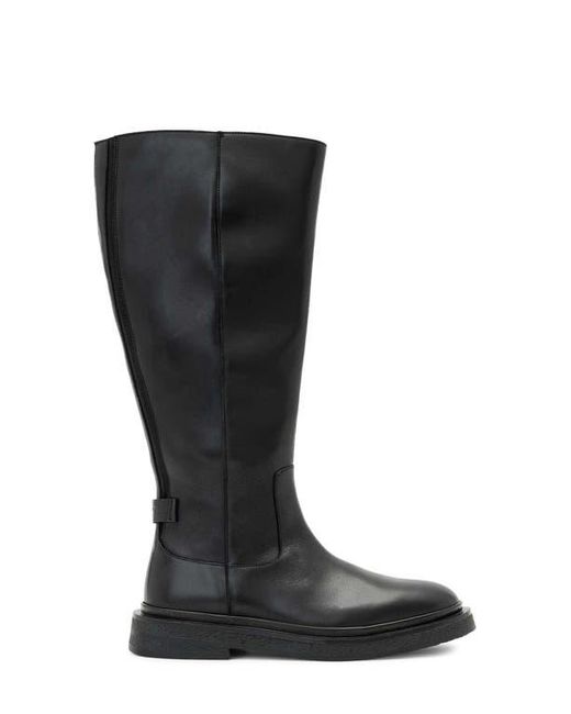 AllSaints Black Escher Rider Knee High Boot