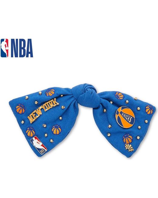 Lele Sadoughi Blue Nba New York Knicks Bow Barrette