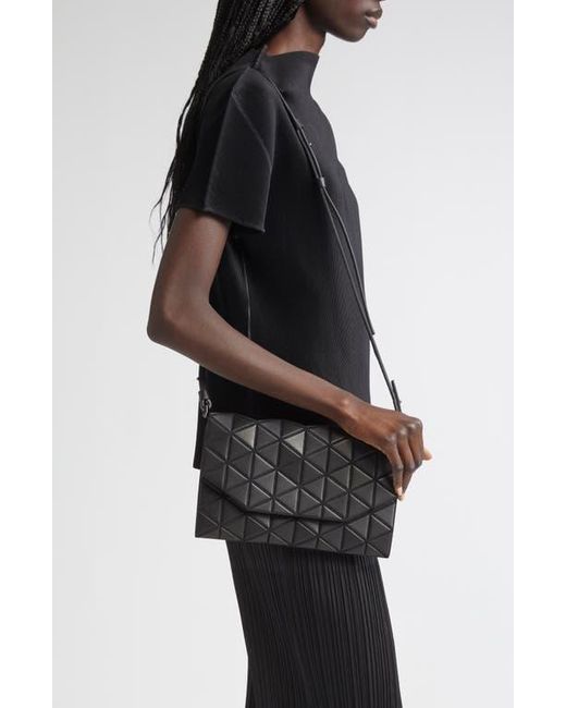 Issey Miyake Black Tonneau Matte Crossbody Bag