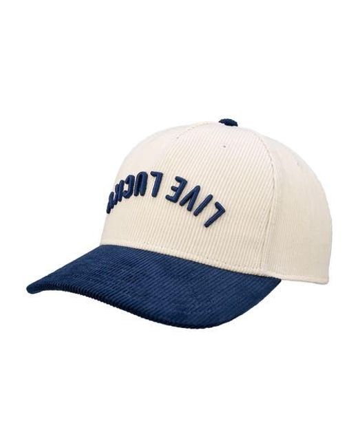 Black Clover Blue Cord Upside Down Luck 3 Hat