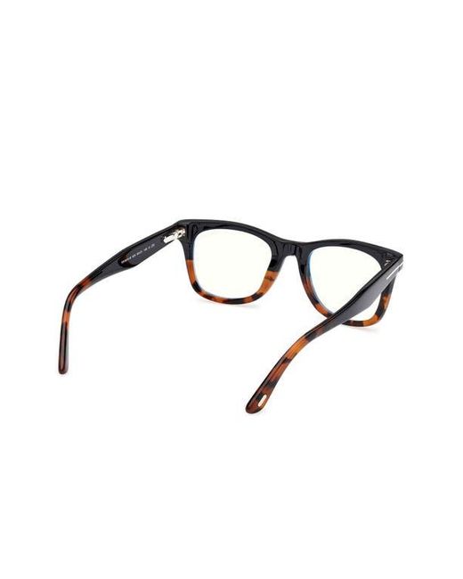 Tom Ford Brown 50Mm Square Light Blocking Optical Glasses for men