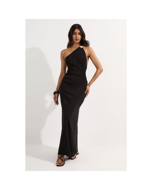 sheer lace bodycon dress Black Sheer Lace Off-Shoulder Ruched Bodycon Dress S / Black