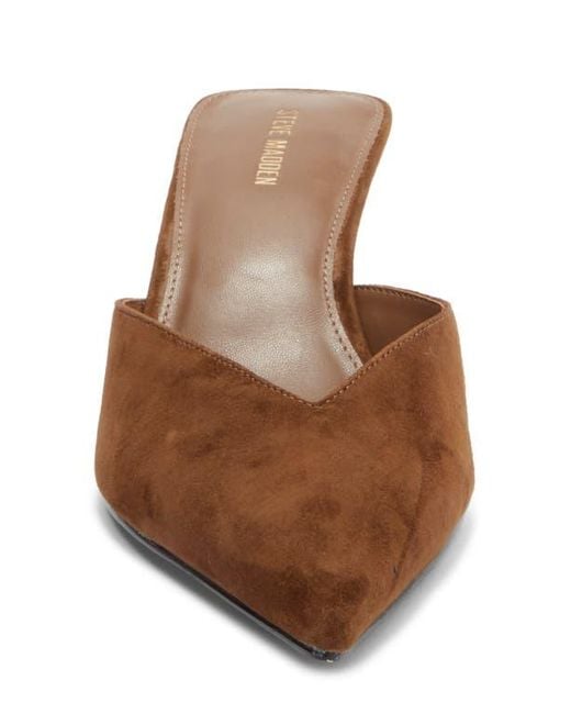 Steve Madden Brown Mod Pointed Toe Mule Pump