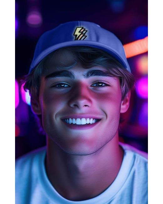 Alix Blue Lightning Cap for men