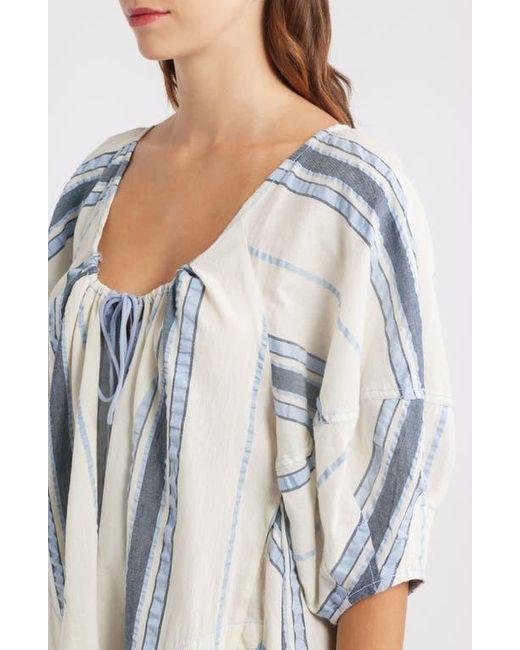 Free People Blue Bop Around Stripe Romper